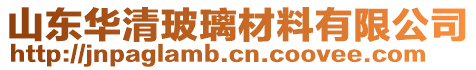 山東華清玻璃材料有限公司