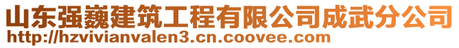 山東強巍建筑工程有限公司成武分公司