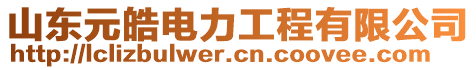 山東元皓電力工程有限公司