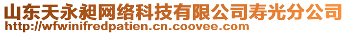 山东天永昶网络科技有限公司寿光分公司