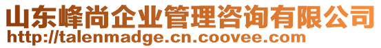 山東峰尚企業(yè)管理咨詢有限公司