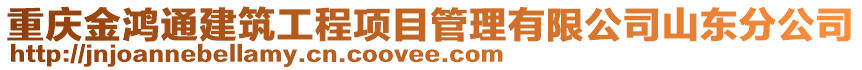 重慶金鴻通建筑工程項目管理有限公司山東分公司