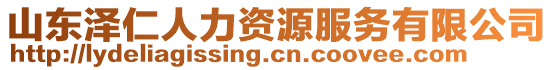 山東澤仁人力資源服務(wù)有限公司