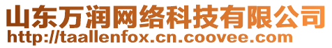 山東萬潤(rùn)網(wǎng)絡(luò)科技有限公司