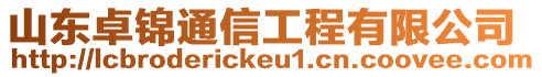 山東卓錦通信工程有限公司