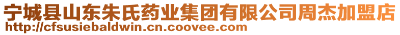 寧城縣山東朱氏藥業(yè)集團(tuán)有限公司周杰加盟店