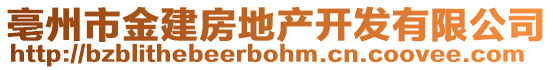 亳州市金建房地產開發有限公司