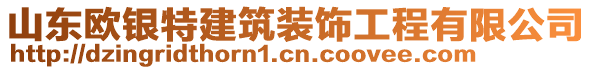 山東歐銀特建筑裝飾工程有限公司