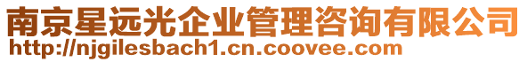 南京星遠(yuǎn)光企業(yè)管理咨詢有限公司