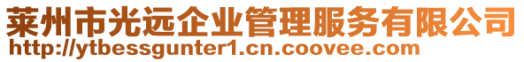 萊州市光遠企業(yè)管理服務(wù)有限公司