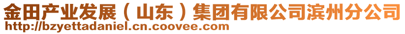 金田產(chǎn)業(yè)發(fā)展（山東）集團(tuán)有限公司濱州分公司