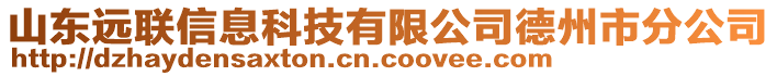 山東遠(yuǎn)聯(lián)信息科技有限公司德州市分公司