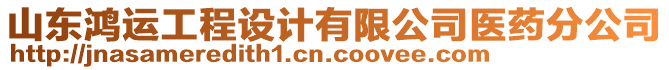 山東鴻運(yùn)工程設(shè)計(jì)有限公司醫(yī)藥分公司