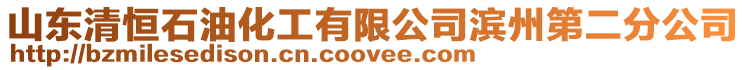 山東清恒石油化工有限公司濱州第二分公司