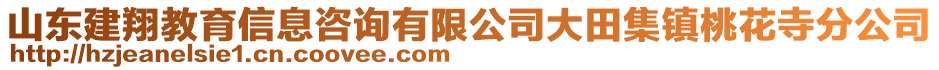 山東建翔教育信息咨詢有限公司大田集鎮(zhèn)桃花寺分公司