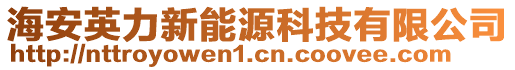 海安英力新能源科技有限公司