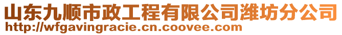 山東九順市政工程有限公司濰坊分公司