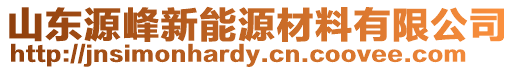 山東源峰新能源材料有限公司