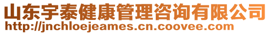 山東宇泰健康管理咨詢有限公司