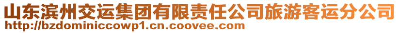 山東濱州交運集團有限責任公司旅游客運分公司