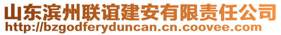 山東濱州聯(lián)誼建安有限責(zé)任公司