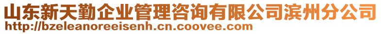 山東新天勤企業(yè)管理咨詢(xún)有限公司濱州分公司