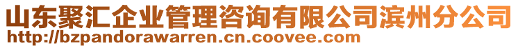 山东聚汇企业管理咨询有限公司滨州分公司