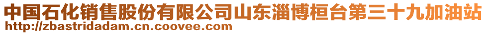 中國石化銷售股份有限公司山東淄博桓臺第三十九加油站