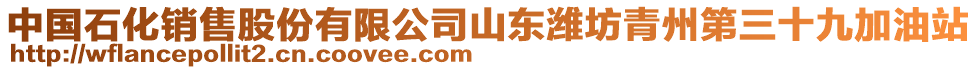 中國石化銷售股份有限公司山東濰坊青州第三十九加油站