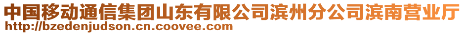 中國(guó)移動(dòng)通信集團(tuán)山東有限公司濱州分公司濱南營(yíng)業(yè)廳