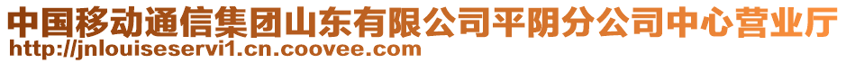 中國移動通信集團(tuán)山東有限公司平陰分公司中心營業(yè)廳