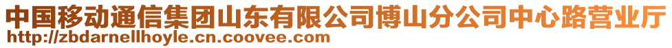 中國移動通信集團山東有限公司博山分公司中心路營業(yè)廳