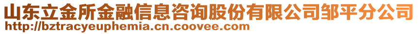 山東立金所金融信息咨詢股份有限公司鄒平分公司