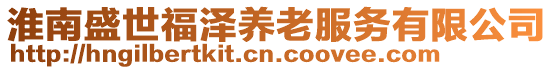 淮南盛世福澤養(yǎng)老服務(wù)有限公司
