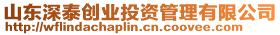 山東深泰創業投資管理有限公司