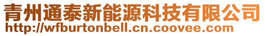 青州通泰新能源科技有限公司