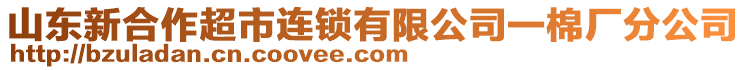 山東新合作超市連鎖有限公司一棉廠分公司