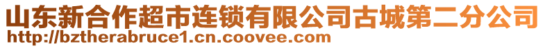 山東新合作超市連鎖有限公司古城第二分公司