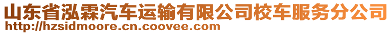 山東省泓霖汽車運(yùn)輸有限公司校車服務(wù)分公司