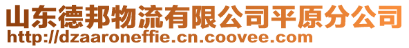 山東德邦物流有限公司平原分公司