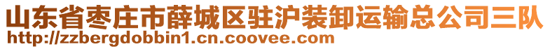 山東省棗莊市薛城區(qū)駐滬裝卸運(yùn)輸總公司三隊