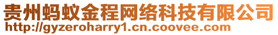 貴州螞蟻金程網絡科技有限公司