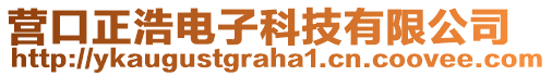 營口正浩電子科技有限公司