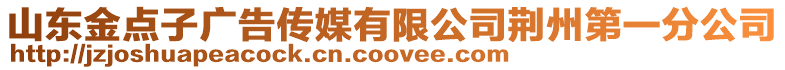 山東金點子廣告傳媒有限公司荊州第一分公司