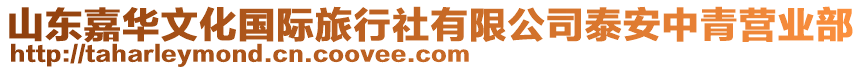 山東嘉華文化國際旅行社有限公司泰安中青營業(yè)部