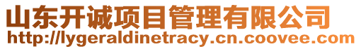 山東開誠項目管理有限公司