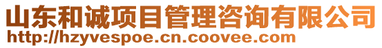 山東和誠(chéng)項(xiàng)目管理咨詢有限公司