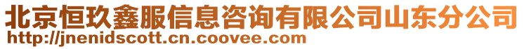 北京恒玖鑫服信息咨詢有限公司山東分公司