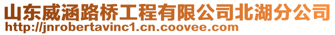 山東威涵路橋工程有限公司北湖分公司