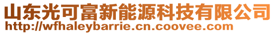 山東光可富新能源科技有限公司